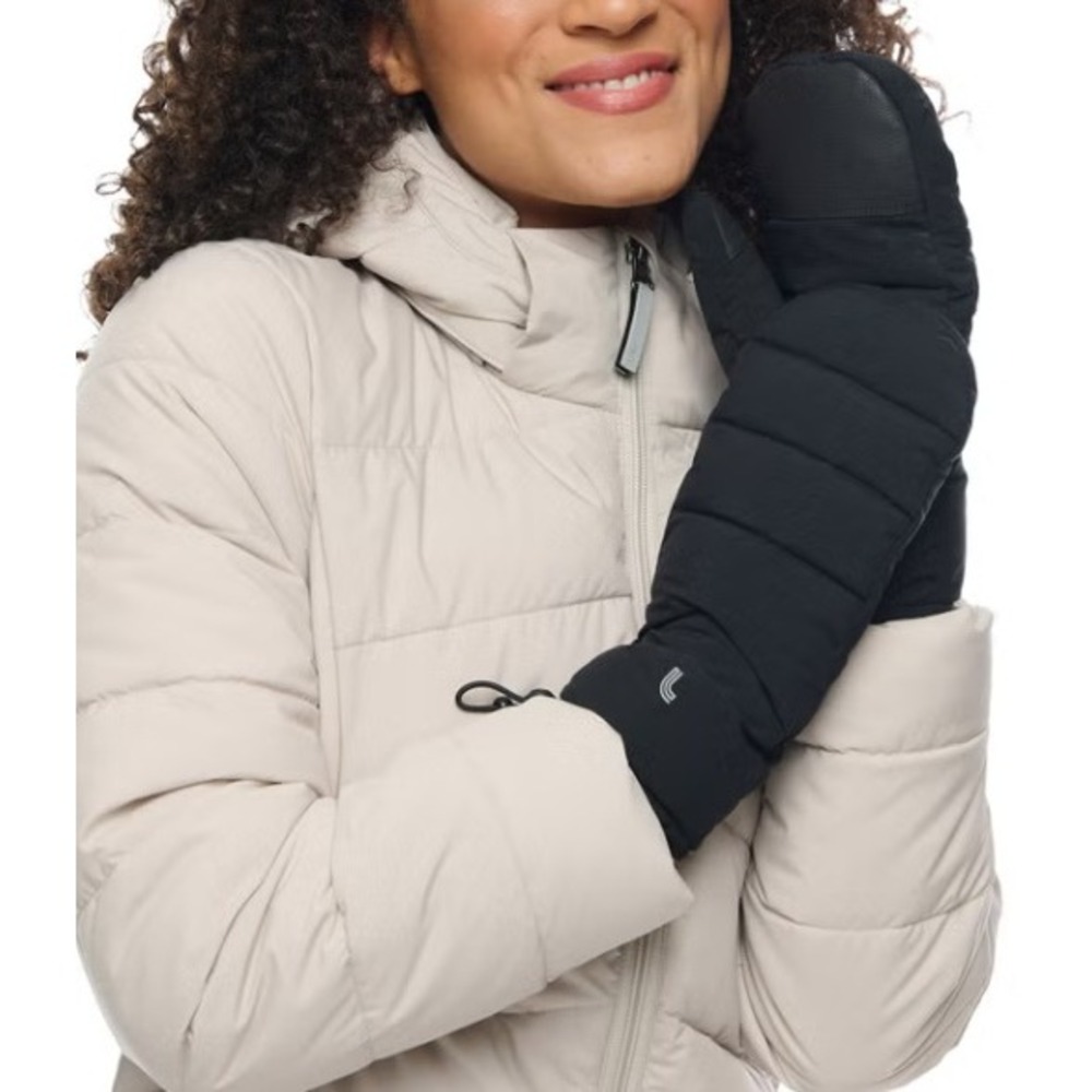 NWOTWomen's L/XL Black Down quilted Mittens